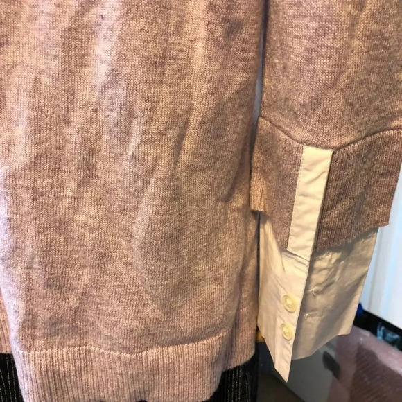 J.Crew Wool Blend Women V Neck Pullover Sweater Size M - Picture 6 of 9